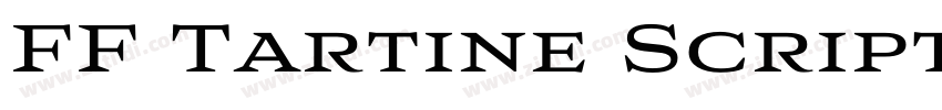 FF Tartine Script Bo字体转换